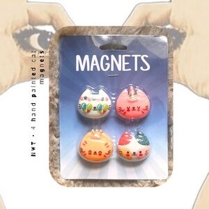 🏷️🎉🆕 colorful kawaii cat face magnets